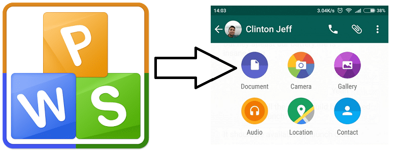 How to share PDF documents stored in Kingsoft office app through Whatsapp -  Telecom Vibe
