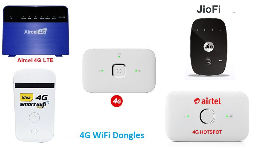 4G LTE WiFi dongle offers: Airtel, Jio, Vodafone, Idea and ...