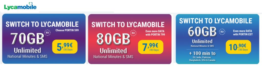 lycamobile italy port in