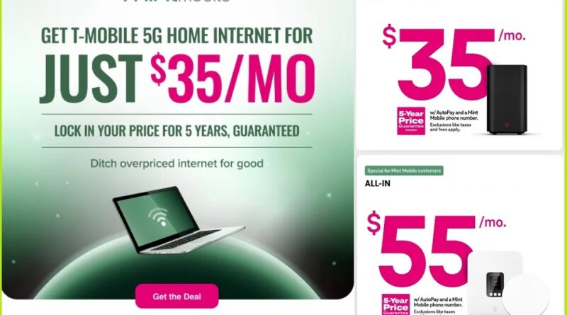 Mint Mobile offers T-Mobile Home Internet