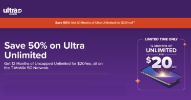 Ultra Mobile offer ultimate Prepaid $20/Month Unlimited 5G Plan